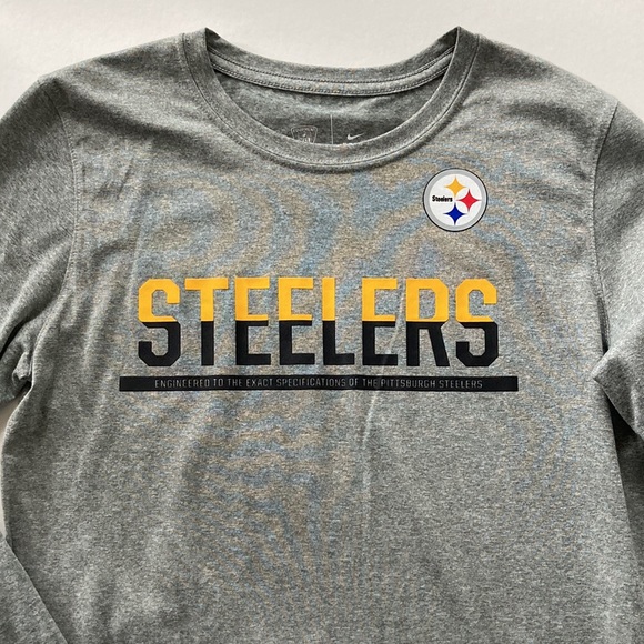 Boys Nike Pittsburg Steelers Long Sleeve Tee - Picture 2 of 6